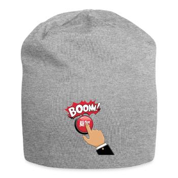 DRUCKKNÖPFE, BOOM - Jersey-Beanie - Grau meliert - Vorne