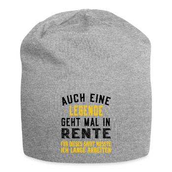 Even a legend retires - pensioners - Jersey Beanie - heather grey - Front