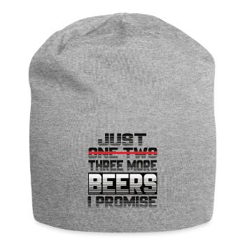 Juste une bière de plus que je promets au buveur de bière - Bonnet en jersey - gris chiné - Devant