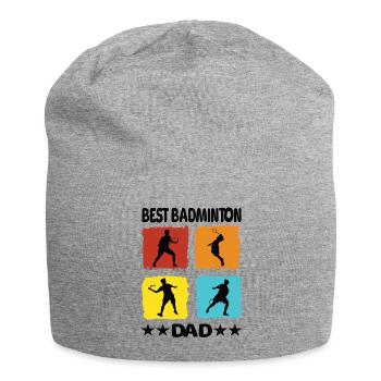 Meilleur père de badminton - Bonnet en jersey - gris chiné - Devant