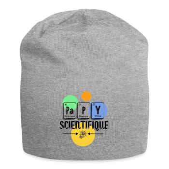 Papy scientifique - Bonnet en jersey - gris chiné - Devant