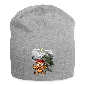 Crazy Chicken Poulets Poule Wild West Nature - Bonnet en jersey - gris chiné - Devant