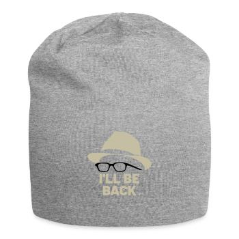 Honecker, hat glasses, I'll be back, GDR, Ostalgie - Jersey Beanie - heather grey - Front