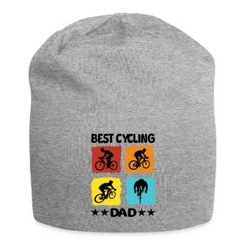 Meilleur père cycliste - Bonnet en jersey - gris chiné - Devant