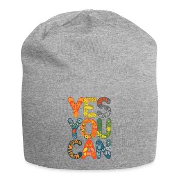 Merry Friendship Birthday Design - Jersey Beanie - heather grey - Front