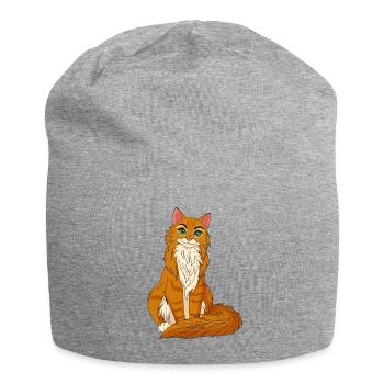 Luna chat - Bonnet en jersey - gris chiné - Devant