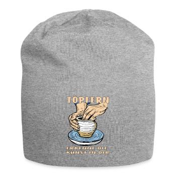 TÖPFERN ERKENNE DIE KUNST IN DIR - Jersey-Beanie - Grau meliert - Vorne