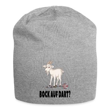 Bock auf Dart? - Dartspieler Darten Darts - Jersey-Beanie - Grau meliert - Vorne