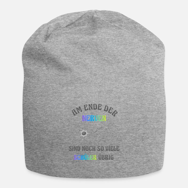 Am Ende der Nerven - Jersey-Beanie - Grau meliert