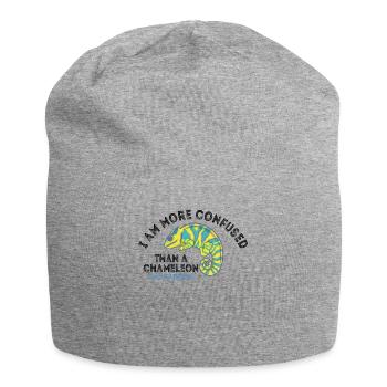 Ich Bin Verwirrter Als Ein Chamäleon - Jersey-Beanie - Grau meliert - Vorne