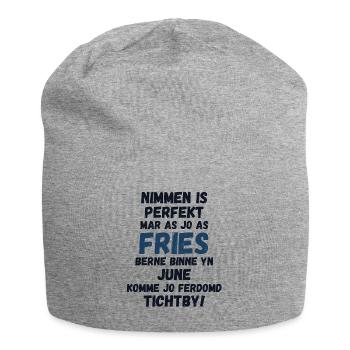 Gift idea for Frisians born in June - Jersey Beanie - heather grey - Front