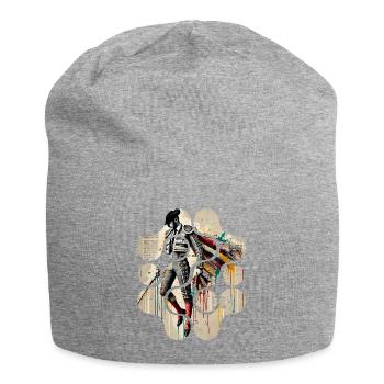 L'élégance colorée du matador - Bonnet en jersey - gris chiné - Devant