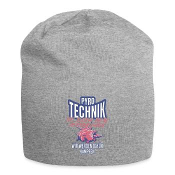 Pyrotechnics are not a crime - Meme Spruch - Jersey Beanie - heather grey - Front