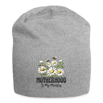 La maternité est mon ministère - Bonnet en jersey - gris chiné - Devant