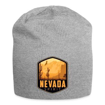 Logo Nevada Spirit - Jersey-Beanie - Grau meliert - Vorne