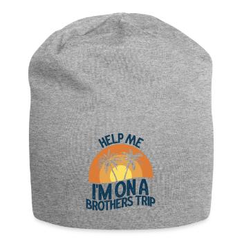 Geschwister Ich Bin Auf Einer Brüderreise - Jersey-Beanie - Grau meliert - Vorne
