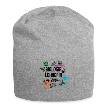 Biologie Lehrerin in Aktion Biolehrerin Lehrer Bio - Jersey-Beanie - Grau meliert - Vorne