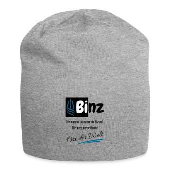 Binz, pour moi, le plus bel endroit du monde - Rügen - Bonnet en jersey - gris chiné - Devant