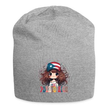 PUERTO RICO cute girl - Bonnet en jersey - gris chiné - Devant