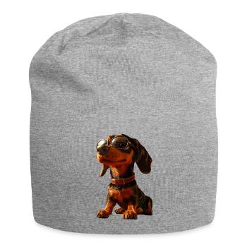 Dachshund, Dachshund, Miniature Dachshund, Dachshund Club, Dachshund - Jersey Beanie - heather grey - Front