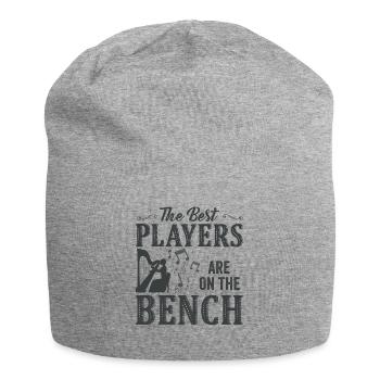 Die Besten Spieler Sitzen Auf Der Bank Harfe - Jersey-Beanie - Grau meliert - Vorne