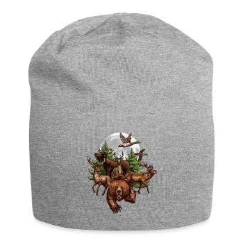 T-shirt pour une idée de cadeau chasseur-chasseur - Bonnet en jersey - gris chiné - Devant