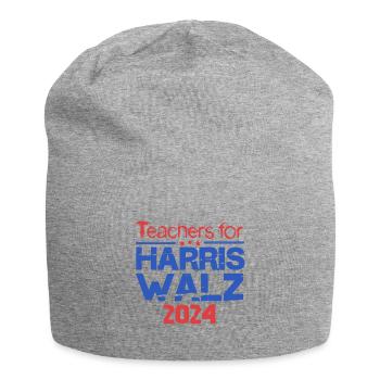 Enseignant pour Harris Walz 2024 - Bonnet en jersey - gris chiné - Devant