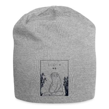 Sloth Chinese Hanzi Brown-Throated Pilosa - Jersey Beanie - heather grey - Front