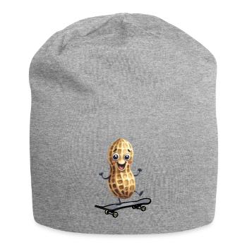 Peanut Peanuts Skater Skate Skateboard Enfants - Bonnet en jersey - gris chiné - Devant