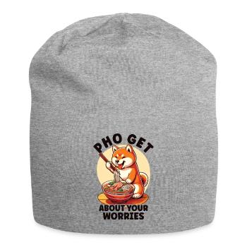 Lustige Pho Shiba Inu - Jersey-Beanie - Grau meliert - Vorne
