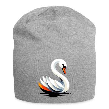 Cygne - Bonnet en jersey - gris chiné - Devant