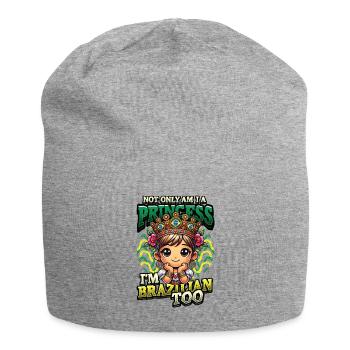 Mädchen Brazilianische Herkunft Brasilien - Jersey-Beanie - Grau meliert - Vorne