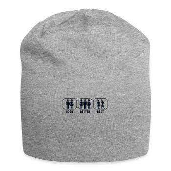 Good Better Best Bagpipe Great Highland Blowpipe - Jersey Beanie - heather grey - Front