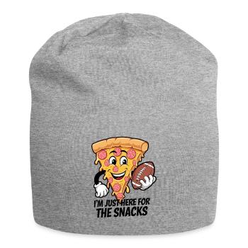 Football - Lustig I'm just here for the snacks - Jersey Beanie - heather grey - Front