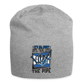 All Quiet Until There Comes The Pipe Blowpipe - Jersey Beanie - heather grey - Front