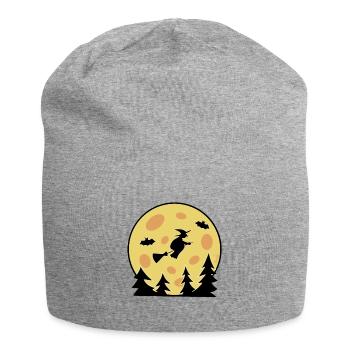 Sorcière au clair de lune - Bonnet en jersey - gris chiné - Devant