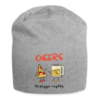 Cheers to Pizza Nights - Jersey-Beanie - Grau meliert - Vorne