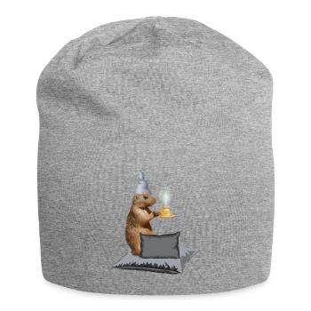 Bonne Nuit Chemise de Nuit Pyjama Pyjama - Bonnet en jersey - gris chiné - Devant