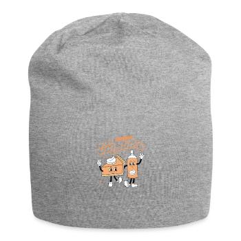 Pumpkin Pie & Cream Better Together Fall Design - Jersey Beanie - heather grey - Front