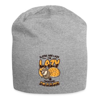 Les paresseux sont paresseux Je suis paresseux Donc je suis un paresseux - Bonnet en jersey - gris chiné - Devant