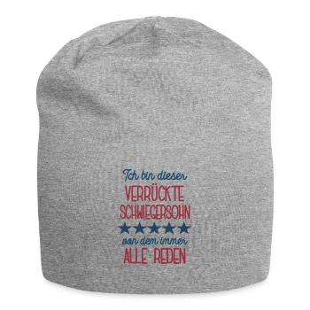 Schwiegersohn Geburtstag Bester Schwieger Sohn - Jersey-Beanie - Grau meliert - Vorne
