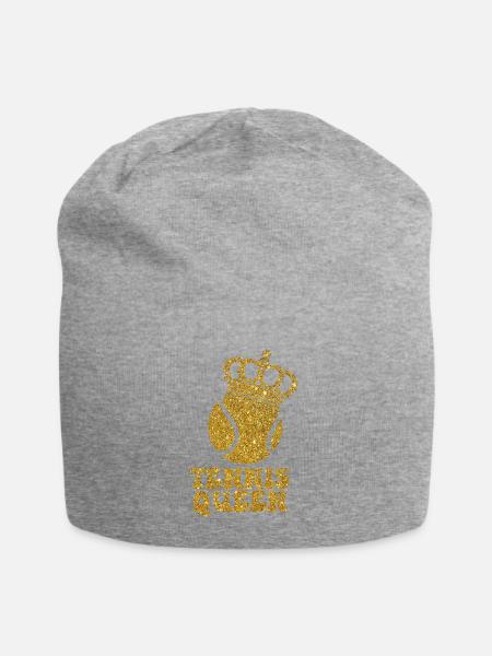 Funny Tennis Player Racket Tennis - Jersey-Beanie - Grau meliert