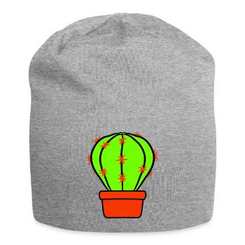 Cactus Plante Épineux Épineux Déserts Cactus - Bonnet en jersey - gris chiné - Devant