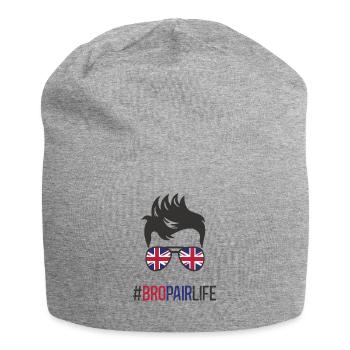 Bropair England Bro-Pair Au-Pair Auslandsjahr UK - Jersey-Beanie - Grau meliert - Vorne