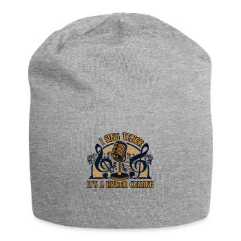 Je chante ténor c’est une vocation plus haute Opéra - Bonnet en jersey - gris chiné - Devant