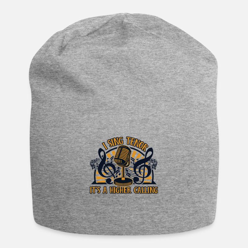 Ich singe Tenor Es ist eine höhere Berufung Opernhaus - Jersey-Beanie - Grau meliert