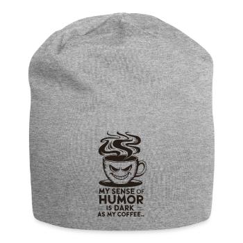 Dark Humor Coffee Lover Funny Quote Design - Jersey Beanie - heather grey - Front