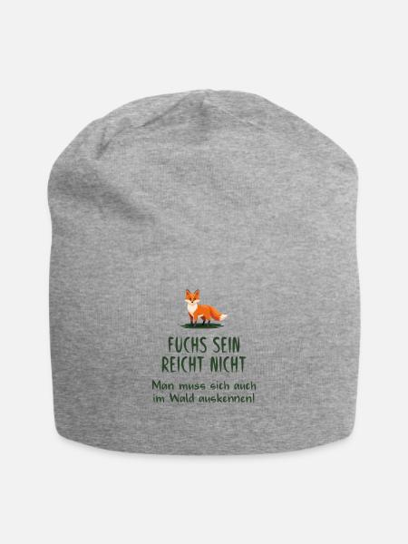 Fuchs sein reicht nicht - Jersey-Beanie - Grau meliert