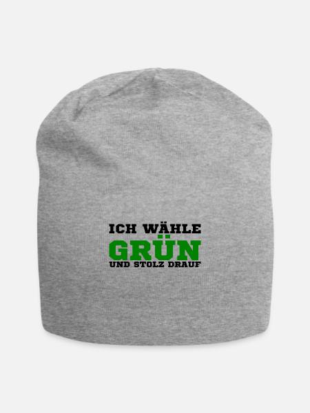 Die grünen - Jersey-Beanie - Grau meliert