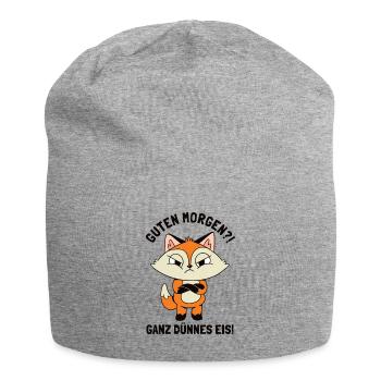 Guten Morgen Ganz Dünnes Eis Red Fox Canidae - Jersey-Beanie - Grau meliert - Vorne